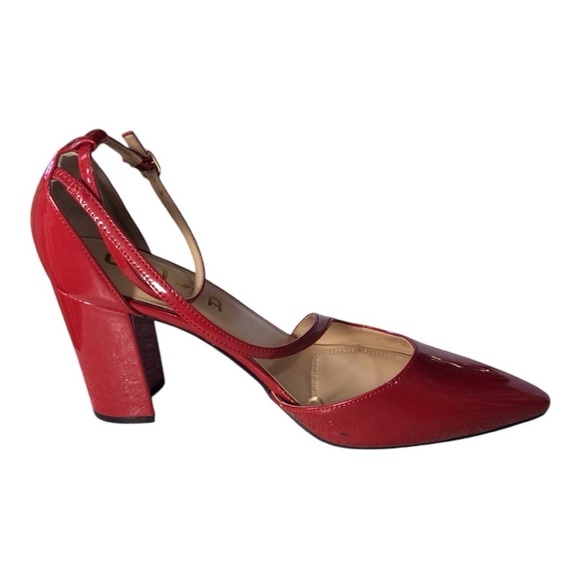 Unisa Red Pointed Toe Block Heel Ankle StrapWomen's Heels size 10 NWOT - Picture 3 of 6